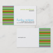 Funky Stripes Visitekaartje (Voorkant / Achterkant)