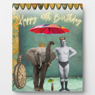 Funky  Strongman 40th Birthday Fotoplaat