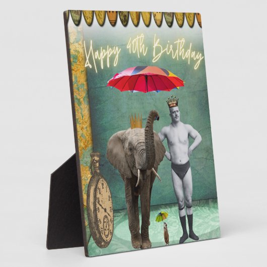 Funky  Strongman 40th Birthday Fotoplaat (Zijkant)