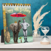 Funky  Strongman 40th Birthday Fotoplaat (Zijkant)