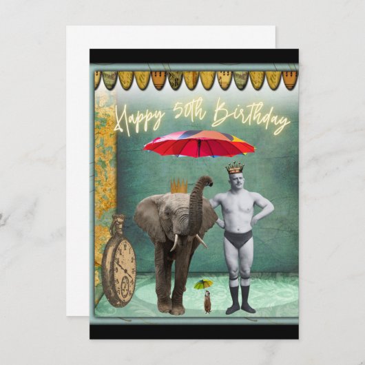 Funky  Strongman 50th Birthday (Voorkant / Achterkant)