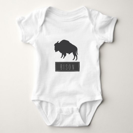 Funky Stylish Bison Minimalism Romper (Voorkant)