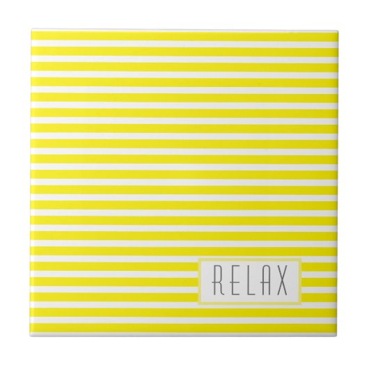 Funky Stylish Lines Stripes Relax Tegeltje (Voorkant)