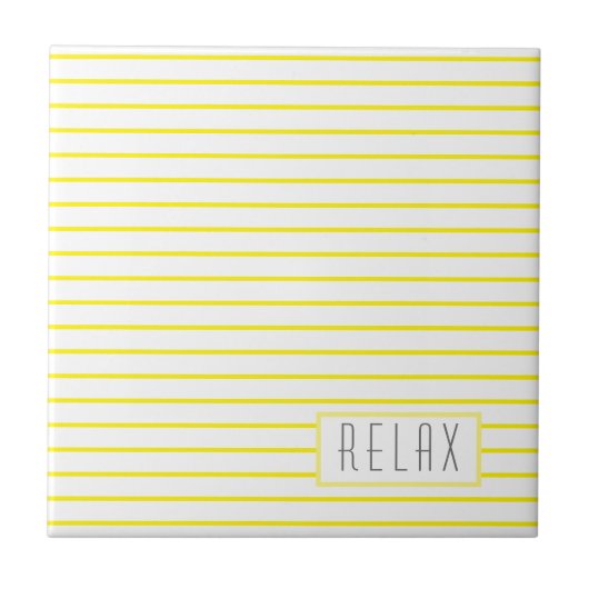 Funky Stylish Lines Stripes Relax Tegeltje (Voorkant)
