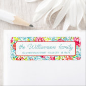 Funky Summer Colours Paint Art Pattern Etiket (Insitu)