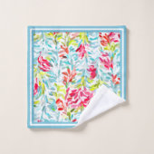 Funky Summer Kleuren Paint Splatter Patroon Custom Bad Handdoek (Wasdoekje)