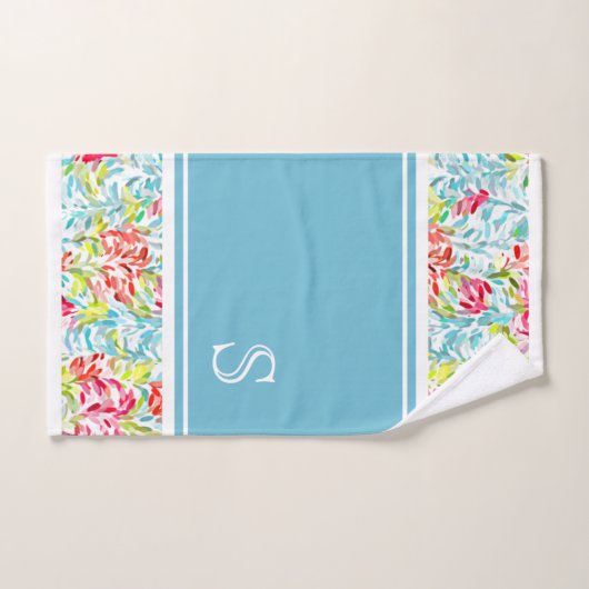 Funky Summer Kleuren Paint Splatter Patroon Custom Bad Handdoek (Handdoek)