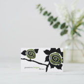 Funky Sunflower Visitekaartjes (Staand voorkant)