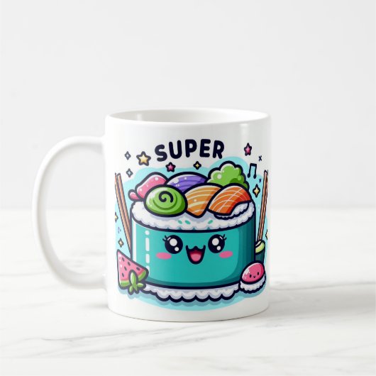 Funky sushi koffiemok (Links)