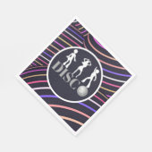 Funky Swirls Disco Theme 70's Party Servet (Hoek)