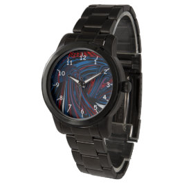 Funky Swirls Horloge