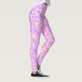 Funky Swirly Boho Hippie Kleurrijk Abstract Marmer Leggings (Rechts)