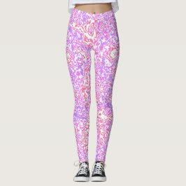 Funky Swirly Boho Hippie Kleurrijk Abstract Marmer Leggings