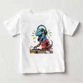 Funky T-Rex Music Lover T-shirt (Voorkant)