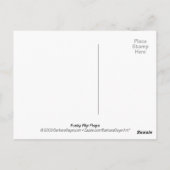 Funky Teenslippers Briefkaart (Achterkant)