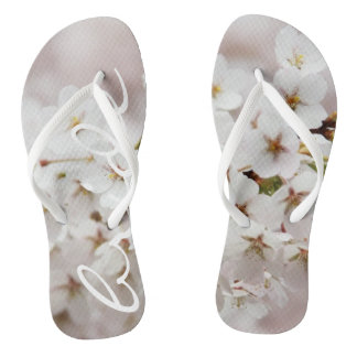 Funky teenslippers bruidsbloemen