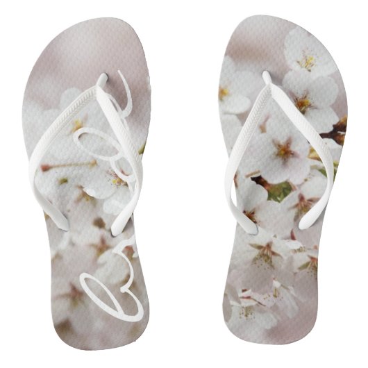 Funky teenslippers bruidsbloemen (Voetbed)