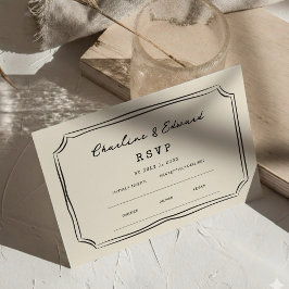 Funky Tekening Handwerk Trouwwebsite | RSVP QR Informatiekaartje