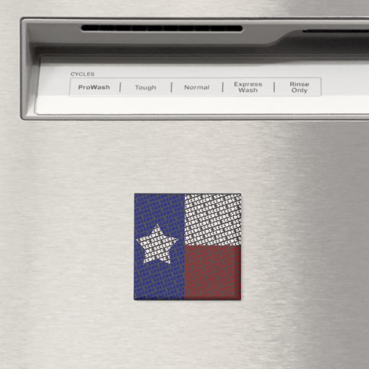 funky Texas SECEDE vlag magneet (Insitu (Vaatwasser))