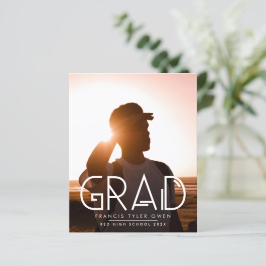 Funky Text AFSTUDEERDER Fotoklas van 2025 (Staand voorkant)