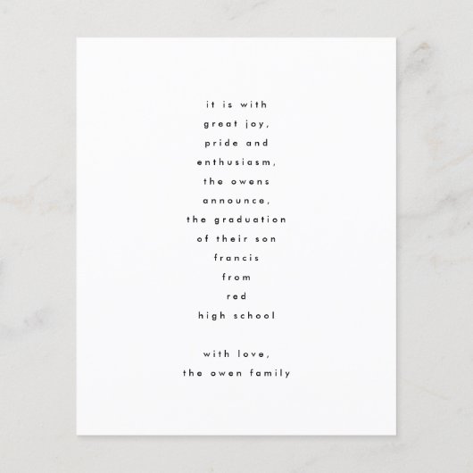 Funky Text AFSTUDEERDER Fotoklas van 2025 (Achterkant)