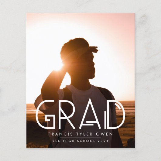 Funky Text AFSTUDEERDER Fotoklas van 2025 (Voorkant)