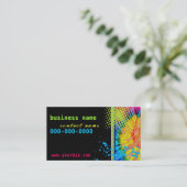 Funky Tie Dye Visitekaartje (Staand voorkant)