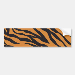 Funky Tiger Stripes Wild Animal Patronen Giften Bumpersticker