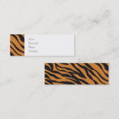 Funky Tiger Stripes Wild Animal Patronen Giften Mini Visitekaartje (Voorkant / Achterkant)