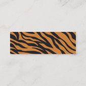 Funky Tiger Stripes Wild Animal Patronen Giften Mini Visitekaartje (Achterkant)