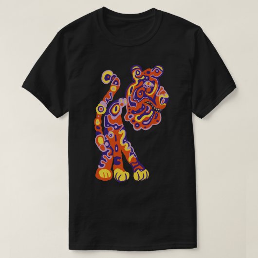 Funky tijger t-shirt (Design voorkant)
