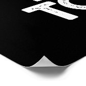 Funky Toe Jam Funny Music Pun Dark BG Poster (Hoek)