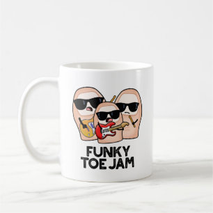 Funky Toe Jam Funny Music Pun Koffiemok