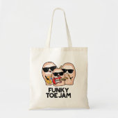Funky Toe Jam Funny Music Pun Tote Bag (Voorkant)