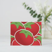 Funky tomato briefkaart (Staand voorkant)