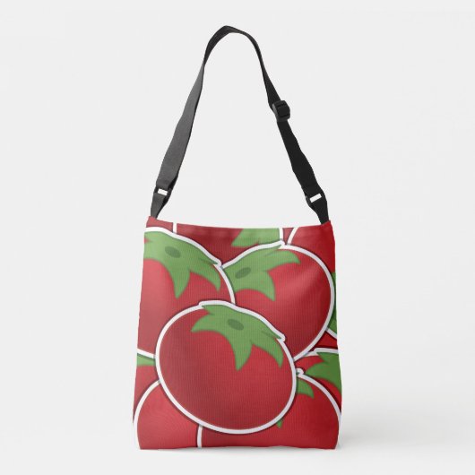 Funky tomato crossbody tas (Achterkant)