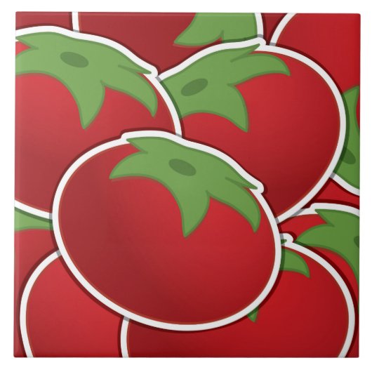 Funky tomato tegeltje (Voorkant)