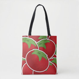 Funky tomato tote bag
