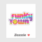 Funky Town pickleball Sticker (Vel)