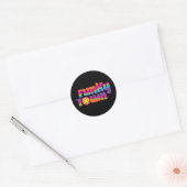 Funky Town Ronde Sticker (Envelop)