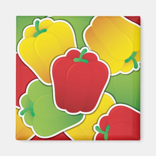 Funky Traffic Light pepers Magneet (Voorkant)