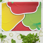 Funky Traffic Light pepers Theedoek (Gevouwen)