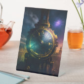 Funky Train Table Sign Reclamebord Met Voetstuk (Insitu)