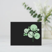 Funky Tree met zwarte achterkant Briefkaart (Staand voorkant)