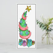 Funky Tree platte kaart (Staand voorkant)