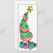 Funky Tree platte kaart (Voorkant / Achterkant)