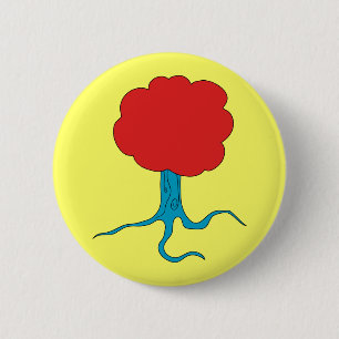 Funky Tree Ronde Button 5,7 Cm