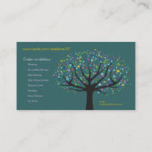 Funky Tree Visitekaartje Art Graphic designer (Achterkant)