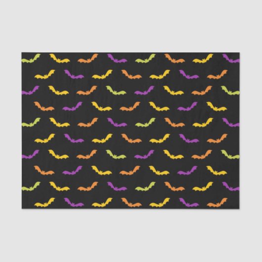 Funky Trendy Retro Abstract Halloween Pattern Tissuepapier (Voorkant)