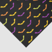 Funky Trendy Retro Abstract Halloween Pattern Tissuepapier (Detail)
